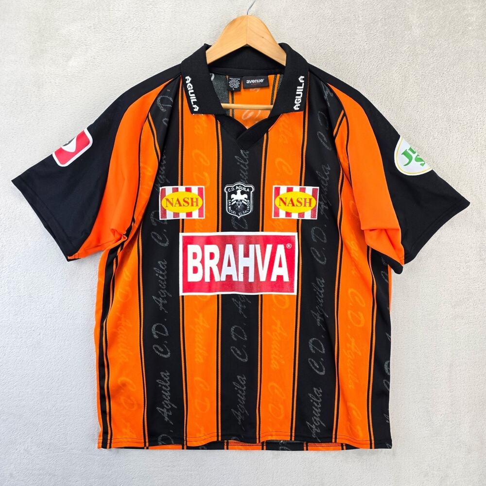 Vintage Club Deportivo Aguila Soccer Jersey Mens Large El Salvador San Miguel